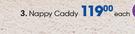 Clicks Made 4 Baby Nappy Caddy-Each