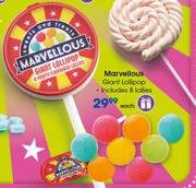 Marvellous Giant Lollipop Includes 8 Lollies-Each
