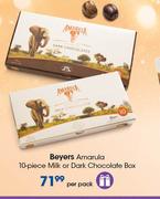 Beyers Amarula 10-Piece Milk Or Dark Chocolate Box-Per Pack