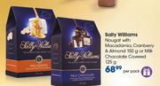 Sally Williams Nougat With Macadamia, Cranberry & Almond 150g Or Milk Chocolate Covered125g-Per Pack