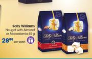 Sally Williams Nougat With Almond Or Macadamia-45g Per Pack