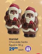 Hamlet Chocolate Santa Figurines-55g Each