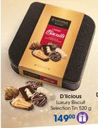 D'licious Luxury Biscuit Selection Tin-520g