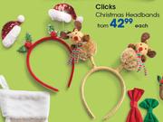 Clicks Christmas Headbands-Each