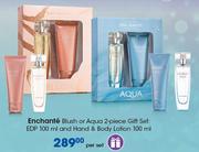 Enchante Blush Or Aqua 2-piece Gift Set Of EDP 100ml And Hand & Body Lotion 100ml-Per Set 