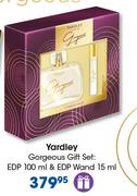 Yardley Gorgeous Gift Set Of EDP 100ml & EDP Wand 15ml