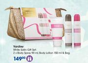 Yardley White Satin Gift Set-Per Set