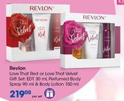 Revlon Love That Red Or Love That Velvet Gift Set-Per Set
