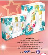 Lentheric I Love Beach Bliss Gift Set EDP 50ml, Whipped Cream 200ml & Hand Cream 75ml-Per Set