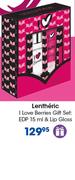 Lentheric I Love Berries Gift Set EDP 15ml & Lip Gloss