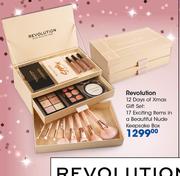 Revolution 12 Days Of Xmas Gift Set (17 Exciting Items In A Beautiful Nude Keepsake Box)