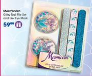 Mermicorn Glitzy Nail File Set And Gel Eye Mask