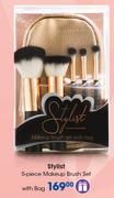 Stylist 5-Piece Makeup Brush Set With Bag