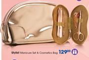 Stylist Manicure Set & Cosmetics Bag