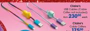 Claire's USB Cables(Cable Critter Not Included)-Each