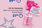 Oh So Heavenly Bath Time Fun Foam Bath Bubble Blower