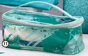 Clicks Green & Blue PVC Vanity Bag