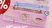 Clicks Acrylic Tray With Compartments