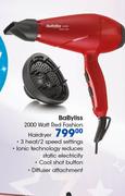 BaByliss 2000 Watt Red Fashion Hairdryer