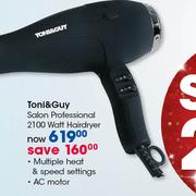 Toni & Guy Salon Professional 2100 Watt Hairdryer