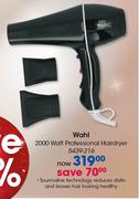 Wahl 2000 Watt Professional Hairdryer