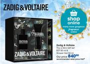 Zadig & Voltaire This Is Him! Gift Set Of EDT 50ml & Shower Gel 50ml