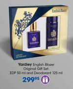 Yardley English Blazer Original Gift Set Of EDP-50ml & Deodorant 125ml-Per Set