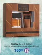 Yardley Bond St Gift Set: EDP-50ml & Hair & Body Wash-150ml