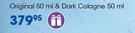 Coty Gravity Gift Set: Original Cologne-50ml & Dark Cologne-50ml