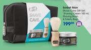 Sorbet Man Shave Cave Gift Set:Shaving Cream-100ml,Shaving Brush & Toiletry Bag