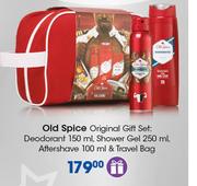 Old Spice Original Gift Set:Deodorant-150ml,Shower Gel-250ml,Aftershave-100ml & Travel Bag