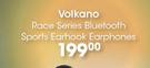 Volkano Race Series Bluetooth Sports Earhook Earphones