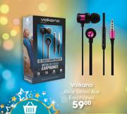 Volkano Alloy Series Aux Earphones