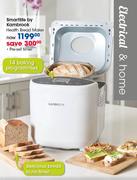 Smartlife By Kambrook Health Bread Maker