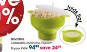 Smartlife Collapsible Microwave Popcorn Popper