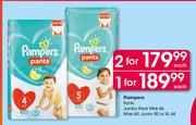 Pampers Pants Jumbo Pack (Midi 66, Maxi 60, Junior 50 Or XL 44)-Each