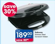 Safeway Stainless Steel Sandwich Maker-Each