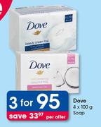 Dove Soap-3 x 4x100g Per Offer