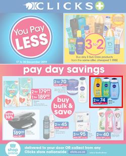 Clicks : You Pay Less (17 Dec - 30 Dec 2019), page 1
