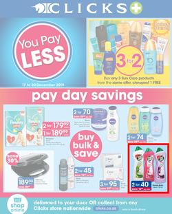 Clicks : You Pay Less (17 Dec - 30 Dec 2019), page 1
