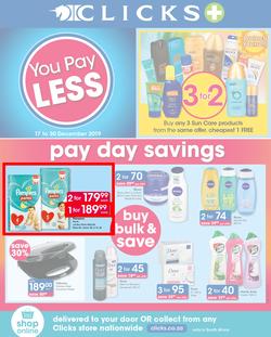 Clicks : You Pay Less (17 Dec - 30 Dec 2019), page 1