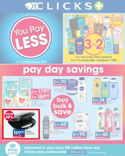 Clicks : You Pay Less (17 Dec - 30 Dec 2019), page 1