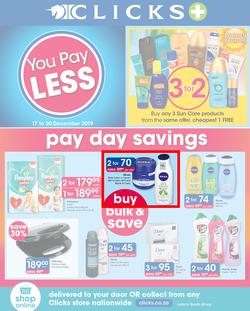 Clicks : You Pay Less (17 Dec - 30 Dec 2019), page 1