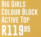 Big Girls Colour Block Active Top