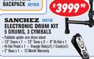 Sanchez Electronic Drum Kit 5 Drums/3 Cymbals SKD130