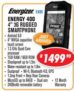 Energizer Energy 400 4” 3G Rugged Smartphone E400