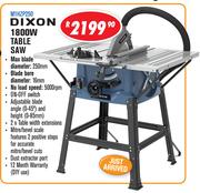 Dixon 1800W Table Saw M1HZP250