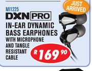 DXN Pro In Ear Dynamic Bass Earphones With Microphone & Tangle Resistant Cable MI1225