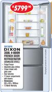 Dixon 350L 4-Door French Door Refrigerator Stainless Steel