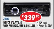 Jebson MP3 Player With FM Radio/USB & SD Slots